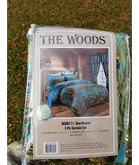 The Woods Camo Sea Breeze 5 Pc Licensed Curtain Set - £23.60 GBP
