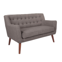OS Home and Office Furniture Model MLL52-M59 Cement Mid Century Love Seat - £578.35 GBP