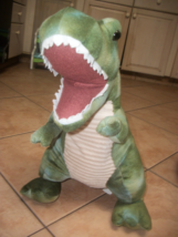 plush stuffed toy T-Rex green beigh - £17.38 GBP