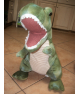 plush stuffed toy T-Rex green beigh - £17.22 GBP
