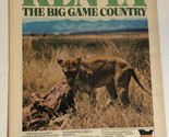 1974 Kenya Big Game Country Vintage Print Ad Advertisement pa14 - £5.44 GBP