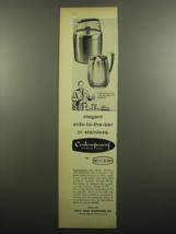 1960 West Bend Contemporary Ice Butler and Serving Pitcher Advertisement - $14.99