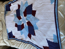 AFGHAN-BLANKET THE DAHLIA AFGHAN - $132.00