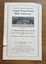 Program Of The 28th Annual Central Pennsylvania Bible Conference Brochure - £23.57 GBP