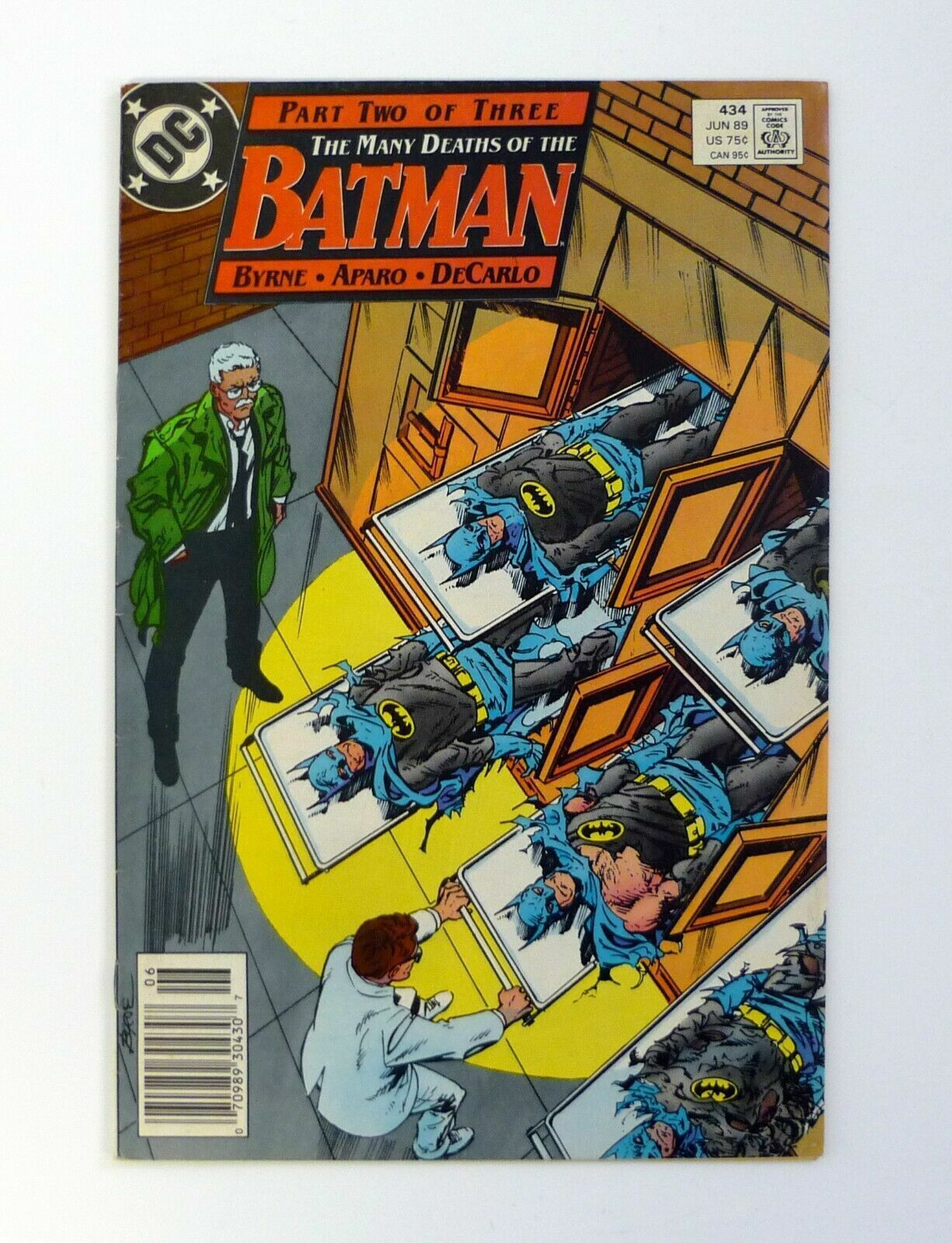 Batman #434 DC Comics Many Deaths Batman Part 2 of 3 Newsstand Edition VF 1989 - £2.36 GBP