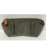 Vintage Maggi B Brown Pebbled Leather Double Zip Cosmetic Case 8 x 3.5 x... - £11.04 GBP