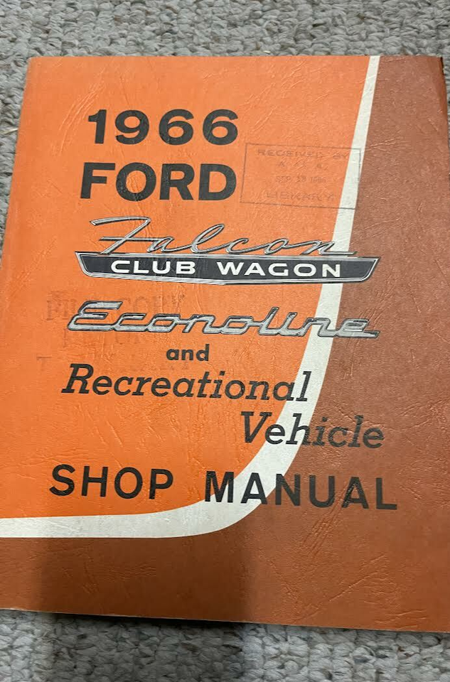 Manuel De Réparation De Service Du Ford Falcon Club Wagon Econoline 1966 Usé - $35.03 Manuel De Réparation De Service Du Ford Falcon Club Wagon Econoline 1966 Usé - $35.03