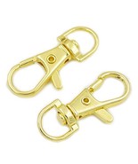 Fujiyuan 50 pcs Swivel Lobster Clasps Metal Findings Clips 7mm Snap lany... - $22.18 CAD