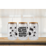 I wanna be nice, but B&#39;s Happen | UV DTF 16oz Glass Can - $5.47 CAD