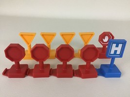 GeoTrax Rail &amp; Road System Stop Yield Signs Replacement Pieces 2003 Fish... - $14.80