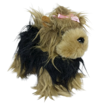 Battat Black Brown Yorkshire Terrier Puppy Dog Plush Stuffed Animal 9.5&quot; - £20.57 GBP