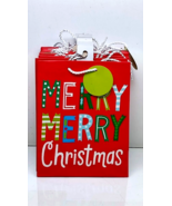 Hallmark Merry Merry Christmas Red Gift Paper Bag 8&quot; X 4&quot; x 10&quot; Lot of 17 - $40.47 CAD