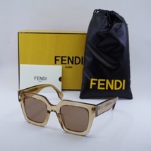 Fendi FE40101I 57E Transparent Light Brown/Brown 50-23-145 Sunglasses New Aut... - £219.03 GBP