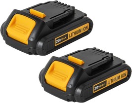 Hoepaid 2-Pack 18V Lithium-Ion Replacement Battery Compact Pack For Dewalt - £79.49 GBP