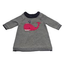 babyGap Baby Girl Striped Whale Knit Sweater Dress 0-3 M Preppy Coastal ... - $14.85