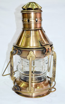 Lámpara de linterna de aceite de barco de latón antiguo para decoración del... - £46.52 GBP