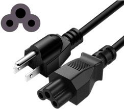 DIGITMON 3 Prong Mickey Mouse Universal Laptop Charging AC Power Cord fo... - £7.56 GBP