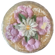 Vintage Delagar Floral Guest Soaps - 4 Cakes 2.8 oz - $13.29
