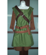 NEW Link Costume Tunic of the Wild complete with hat, belts, shorts shir... - $205.57 CAD