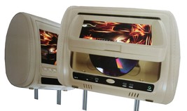 Audiotek AT-9PDV Headrest TFT LCD Monitor w/DVD USB IR FM TV SD - £148.61 GBP