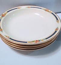 Vintage Superior Hall Blue Floral Desert/Bread Plates  - $23.76