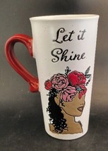 Tall Ceramic Coffee Mug &quot;Let it Shine&quot; Forward Together by Sheffield Hom... - £7.00 GBP