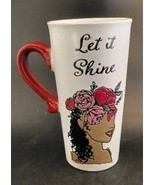 Tall Ceramic Coffee Mug &quot;Let it Shine&quot; Forward Together by Sheffield Hom... - £7.11 GBP