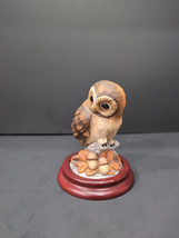 Vintage Andrea by Sadek Porcelain Baby Owl  Figurine 6350 Japan - $13.86