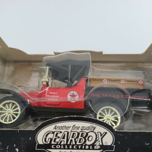 Gearbox Texaco 1918 Ford Runabout Pickup Texaco Diecast Coin Bank NOS #D-34 - $18.66