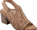 Earth Women Block Heel Slingback Sandals Aurara 3 Size US 6.5M Light Brown - $41.58