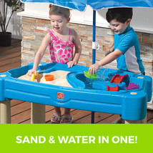 Kids Sand Water Table Toddler Outdoor Playset Fun Umbrella 6-Piece Accessory Set - £107.62 GBP