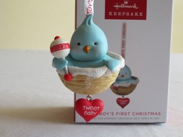 Hallmark Keepsake Ornament 2022 Baby Boy&#39;s First Christmas Tweet Baby Bird NIB - £11.28 GBP