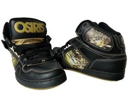 Osiris Men 9.5 BRONX Boombox Black and Gold Skater Shoes Sneakers - £167.76 GBP