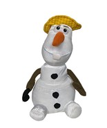 Disney Frozen Olaf Snowman with Hat Cane Plush Stuffed Animal 13.5&quot; - £16.41 GBP