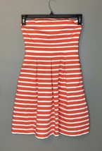 Gap Strapless Dress Women&#39;s Size 2 Red and White Striped Strapless - $13.10