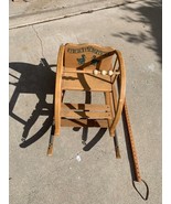 ANTIQUE ALL WOODEN CHILD&#39;S TEETERTOT JUMPER - $151.08 CAD