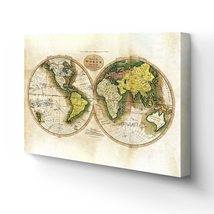 HISTORIX Vintage 1795 World Map Canvas Art - 18x24x1.5 Inch Canvas Wrap ... - £189.78 GBP+