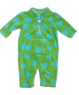 Carter&#39;s Girl&#39;s 3 Months Microfleece Green, Blue Dot Cupcake Romper - $146.70 MXN
