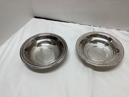 Vintage FB Rogers Co Silver Plate Small Serving Bowl w/ Rope Edge  @6.5&quot; - £14.66 GBP