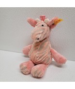Steiff Giselle Bell Pink Giraffe Stuffed Animal Baby Plush #240393 Rattl... - $20.21 CAD