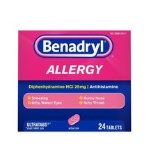 3x Benadryl Ultratabs Antihistamine Allergy Relief Tablets, Diphenhydram... - $18.80