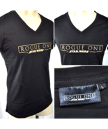 Rogue One A Star Wars Story Ladies L Black V-Neck Shirt sz Large Lucasfi... - £18.86 GBP