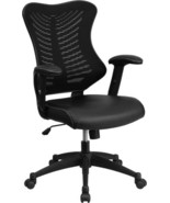 Flash Furniture Kale High Back Designer Set of 1, Black Leathersoft/Mesh  - £249.67 GBP