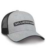 Chevy Silverado 3D Badge Gray &amp; Mesh Hat - £23.88 GBP