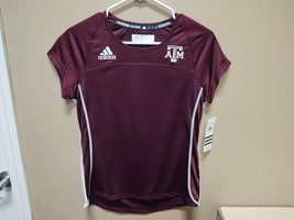 New Adidas Utility Womens Texas A&M Golf Short Sleeve Shirt Sz Small 4741 - £22.40 GBP