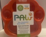 PAW 2 in 1 Slow Mini Slow Feeder for Small Dogs Orange Level Easy - £11.44 GBP