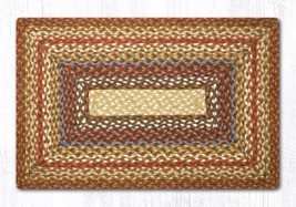 Earth Rugs RC-300 Honey Vanilla Ginger Oblong Braided Rug 20&quot; x 30&quot; - £39.51 GBP