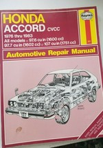 1976 - 1983  Haynes Honda Accord All Models Automotive Repair Manual - £23.95 GBP