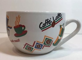 Cooks Club Coffee Time Pattern Ceramic Coffee Mug Coffee Latte French Roast Cup - $21.78
