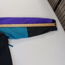 Vtg 80's Columbia Gizzmo Women's Black/Purple Nylon Full Zip Parka Jacket Large image 9